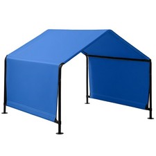 4x4x3.3FT Pet Tent Waterproof UV-Resistant Iron Pipe PVC Coated Blue Shelter