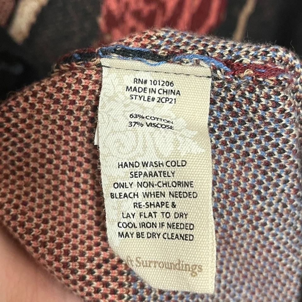 Suéter Cárdigan Suave Surroundings Fairy Glen Línea Larga Frente Abierto - Tejido Floral Foto 4 de 4