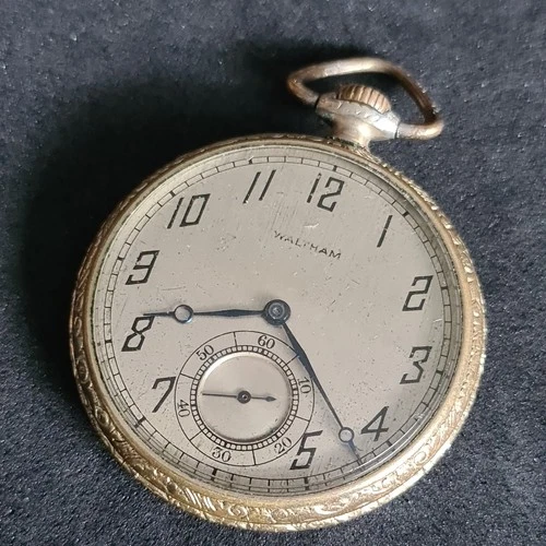Antique gold plated Waltham Pocket Watch c1910 ref4389