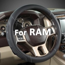 Car Steering Wheel Cover for RAM 1500 2500 3500, Compatible with Dodge RAM