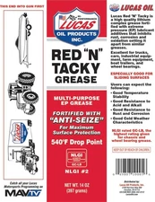 LUCAS OIL 11025 LUCAS OIL RED N TACKY SPRAY GREASE