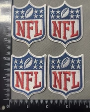Lot Of 4 LARGER NFL LOGO IRON ON EMBROIDERED PATCH