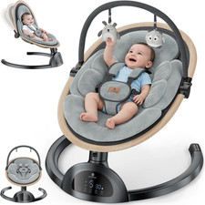 Electric Baby Swings for Infants, Infant Swing with Music Speaker, 3 Seat Positi