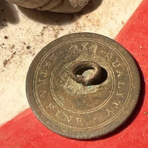 Dug Civil War 💥 🇺🇸 💣 Eagle Back Flat Coat Button