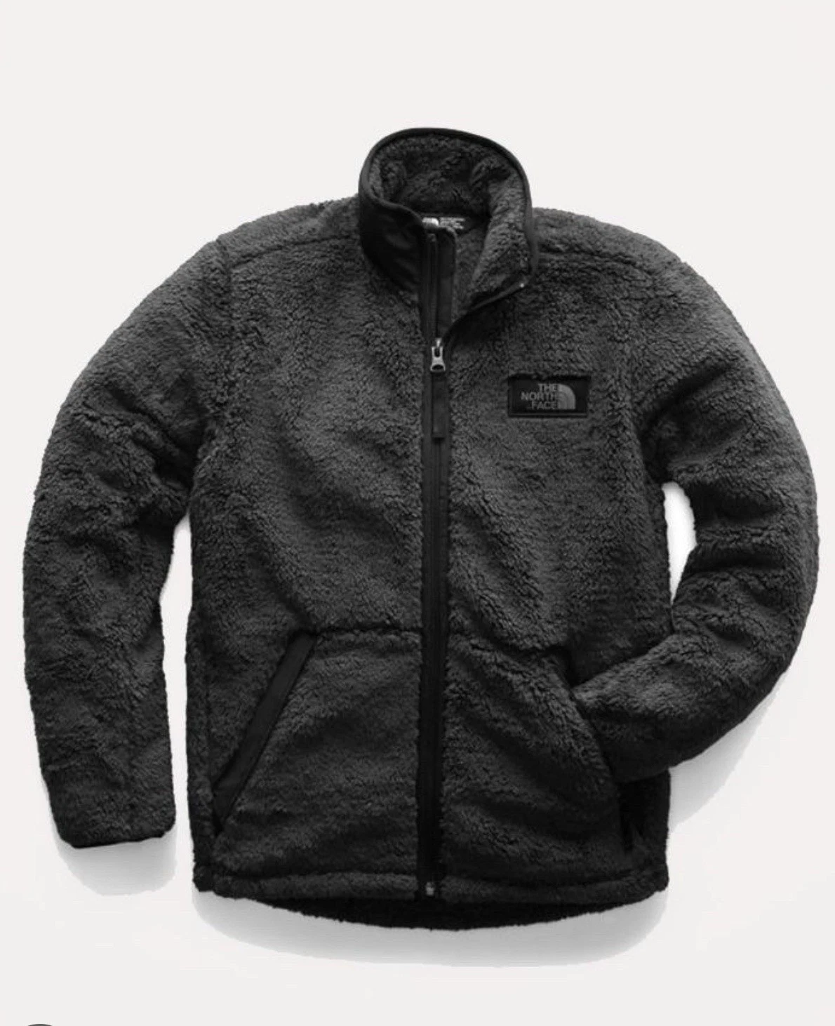 The North Face Campshire Sherpa Boy’s Full Zip Sherpa Jacket Black Lg BNWT Auth