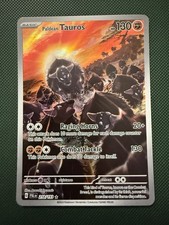 Pokemon Paldean Tauros Holo Illustrazione Carta Rara 218/193 Sv02: Paldea Evoluta