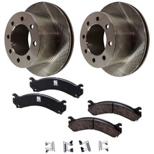 Rear Brake Disc Rotors And Pads Kit For Chevy Chevrolet Silverado 3500 Hd Sierra