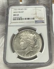 1921 High Relief Peace Silver Dollar $1 Coin NGC MS62 KEY DATE