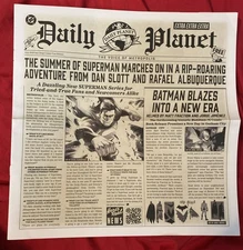 SDCC 2025 SUPERMAN DAILY PLANET SPECIAL EDITION DC BOOTH EXCLUSIVE NEWSPAPER