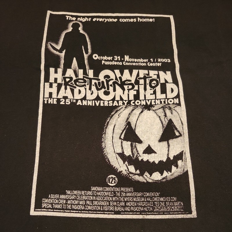 2003 Authentic Halloween Returns To Haddonfield Convention T-shirt Michael Myers