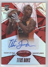 2015 Certified Certified Signatures Mirror Red 1/99 Titus Davis #CS-TD Auto 1q2