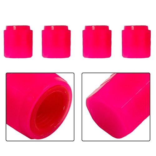 Protect Tire Valve Tip Car Tire Valve Cap Fluorescent Tool Dustproof 4pcs New - Picture 8 of 12