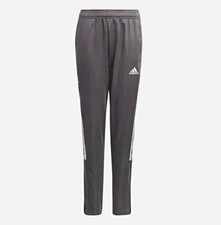 adidas Tiro 21 Unisex Kids Soccer Pants Gray S Tapered Regular Fit GM7384