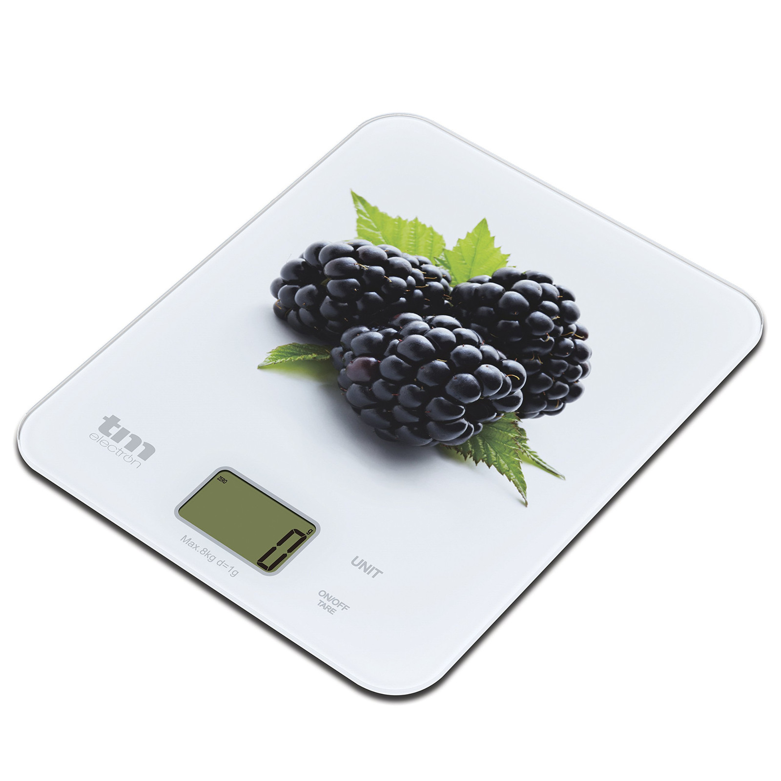 Kitchen Scale Tm Blackberry 8 Kg (22,4 X 18,5 Cm) NUOVO