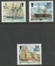 Isla de Man 1996 Barcos (más pequeños) Juego de 3 SG 687-693 MNH Como Nuevo *PUBLICACIÓN COMBINADA