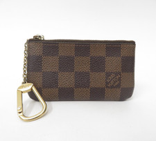 Authentic LOUIS VUITTON Damier Ebene Coin Purse Key Pochette Cles S 52112