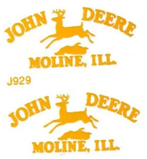 2x For John Deere Premium Vinyl Sticker 2-pack Yellow 9 12 15 24 Or 36- 2x For John Deere Premium Vinyl Sticker 2-pack Yellow 9 12 15 24 Or 36-