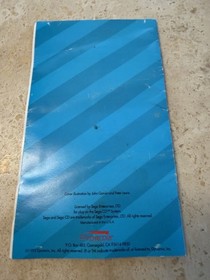 Stellar-Fire Sega CD 1993 Instruction Manual & Rear Artwork Only