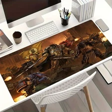 40*90cm1pc 40k Gaming Mouse Pad - Large Rectangular Desk Mat with Vibrant Battle