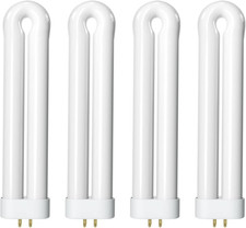 Bug Zapper Replacement Light Bulb, 15W, 4-Pin Base, U-Shaped, 4 Pack