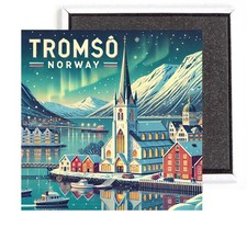 Tromso Norvegia MAGNETE FRIGO souvenir da viaggio