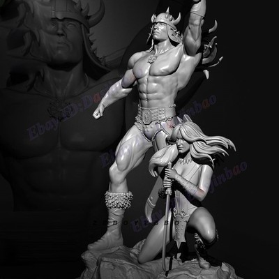 Conan Warrior 1/10 3D Printing Model Kit Unpainted Unassembled 32cm