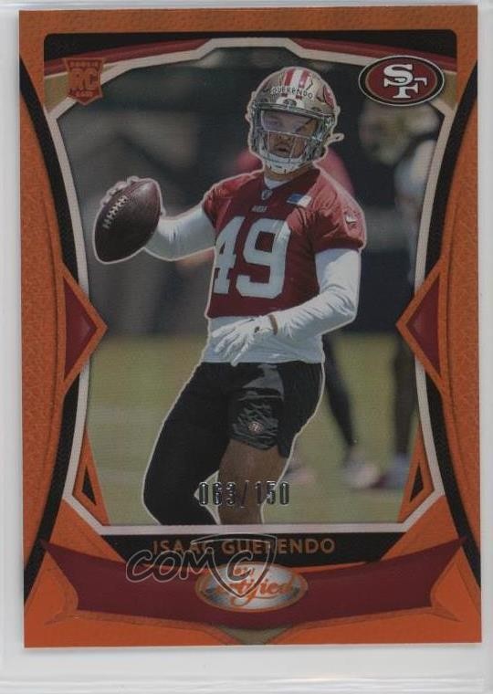 2024 Certified Rookies Orange Mirror /150 Isaac Guerendo #197 Rookie RC 1cz3