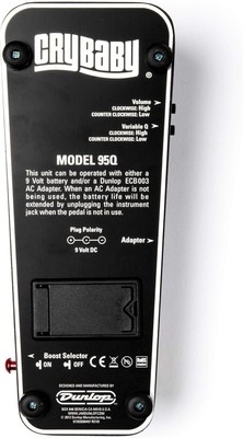 Dunlop 95Q Cry Baby Wah Guitar Effect Pedal for sale online