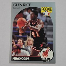 1990 NBA HOOPS - GLEN RICE - Phoenix Suns - Rookie Card 168. rookie card picture