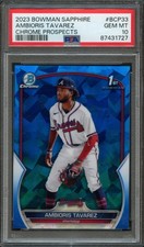 BB - 2023 - BOWMAN CHROME - SAPPHIRE - #BCP33 - AMBIORIS TAVAREZ - PSA 10