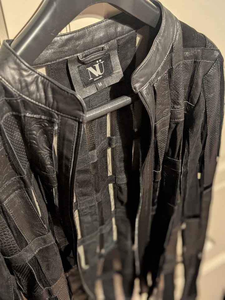 🎄Nü by staff denmark Temptation🎄 Weihnachten 🎅Jacke Gr. M schwarz Lederjacke  - Bild 4 von 4