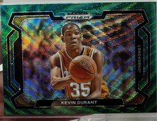 2024-25 Panini Prizm Draft Picks - Kevin Durant #42 Green Pulsar Variation