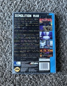 Demolition Man (Sega CD, 1995) Authentic Game Complete W/ Foam Tested