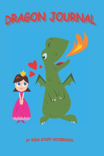 "Dragon Journal: Kids Notebook 6X9\" 100 Pages Blank & Lined Fantasy"-image