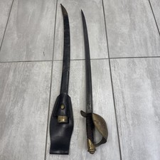 Original Civil War Model 1862 Naval Cutlass Sword & Sheath Leather Original!!!