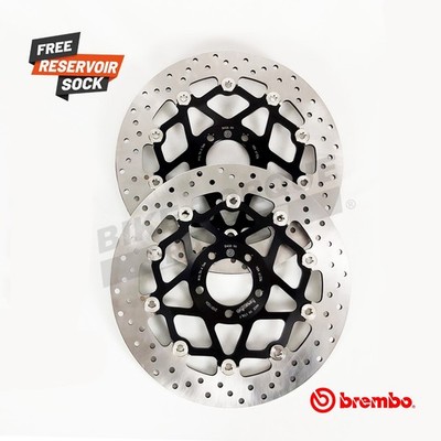 Brembo schwimmende Bremsscheiben Paar vorne passend für Kawasaki ZRX1200 R / S 2001-2007