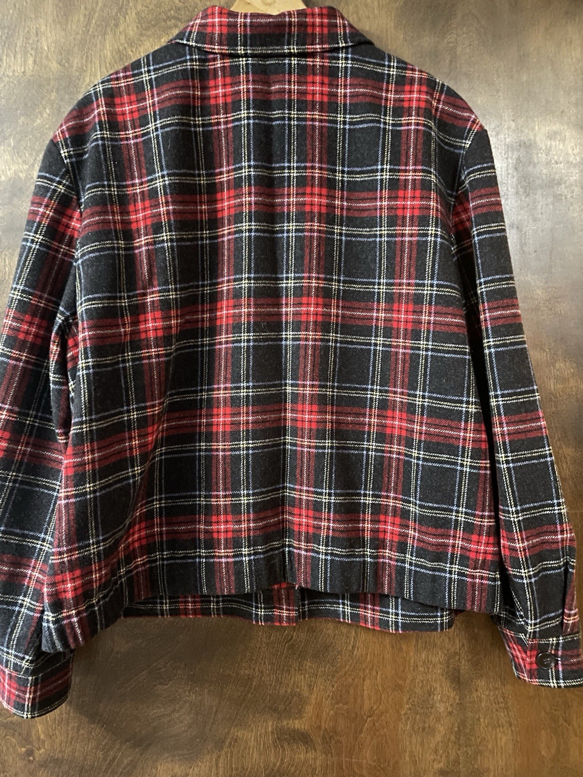 Pendleton Plaid Wool Button Lined Collared Jacket… - image 4