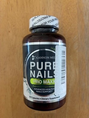 Gannon Med PURE NAILS Pro Maxx Fungus Inhibitor Nail Growth Supplement Capsules