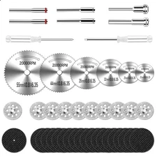 44Pcs Auxiren Cutting Wheel Kit for Dremel Rotary Tools Mini HSS Circular Saw...
