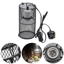 Hot Reptile Ceramic Heating Light Bulb Lamp Holder & Anti-hot Cage Switch