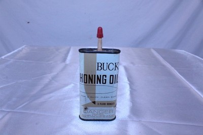 Buck Honing Oil Can 3oz Advertising Tin Vintage Collectible