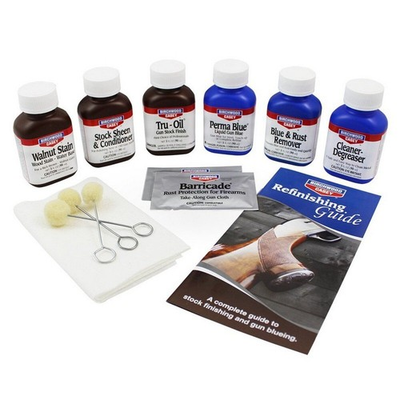 #ad Birchwood Casey Deluxe Perma Blue Liquid Gun Blueamp;Tru Oil Stock Finish Kit 20001 $34.88