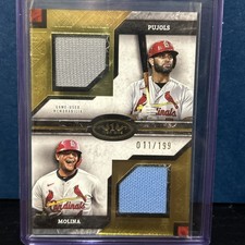 2025 Topps Tier One Pujols/Molina Dual Relic /199 #DPR-PM Cardinals