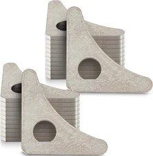 20 Pcs Steel Weld on Tabs 1 Hole 1 7/8" X 1 7/8" X 1/8" Thick Gusset Plates