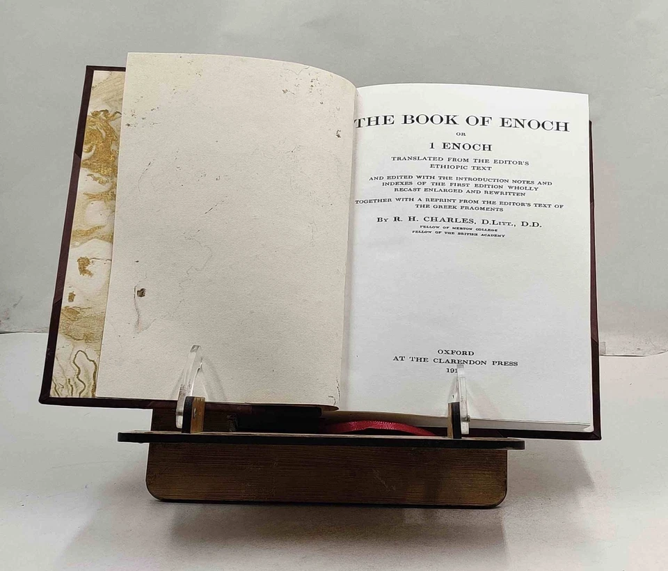 The book of Enoch, or 1 Enoch 1912 by R. H. Charles  [Leather Crafted] - Image 3 of 4