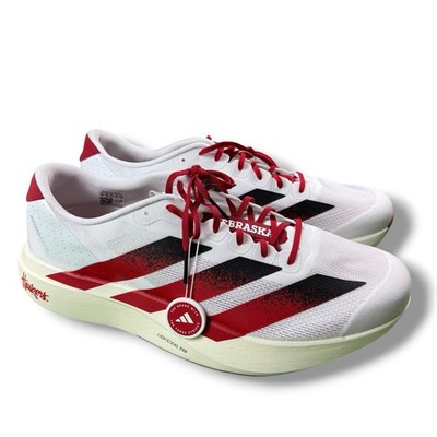 Adidas Adizero EVO SL Nebraska Cornhuskers White Red Running Shoes Mens Sz US 17