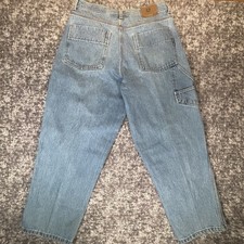 VTG Y2K Phat Farm Baggy Carpenter Jeans Wide Leg JNCO Style Mens 38x29 Raw Denim