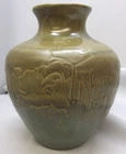 Red Wing NOKIMAS Art Pottery 1930's LION VASE #164
