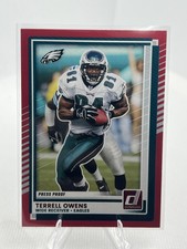 2025 Donruss Terrell Owens #26 Press Proofs Red A103