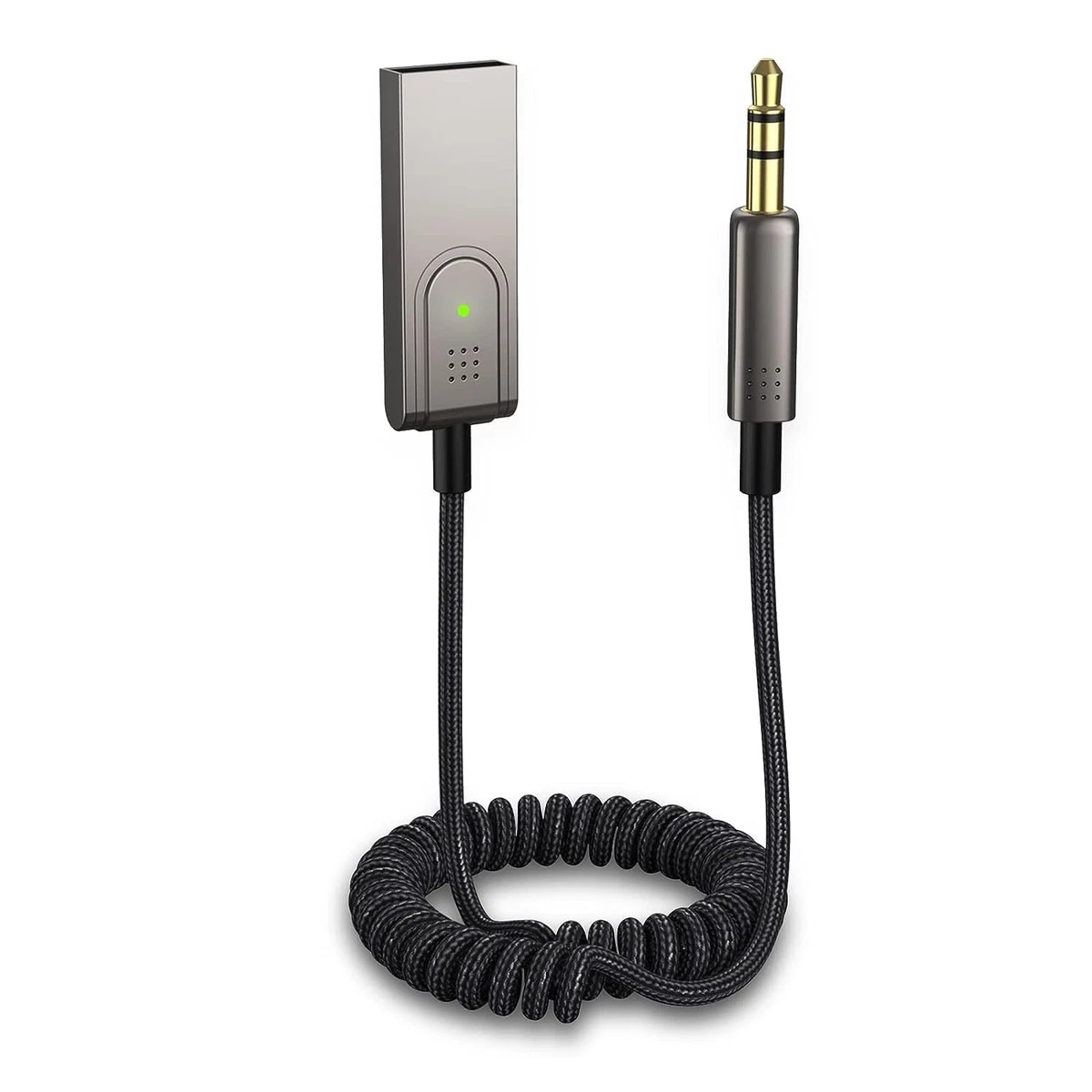 Ricevitore Bluetooth 5.0 Auto AUX Con Cancellazione Rumore Adattatore USB C